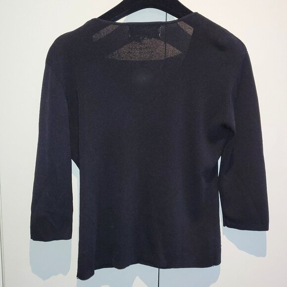 Vintage 90s Y2K Coastal Seashell and Bead Embellished Sweater Sz L - Picture 4 of 7